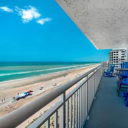 Top Floor Penthouse With Huge Balcony Oceanfront Views Located On The No-Drive Beach!